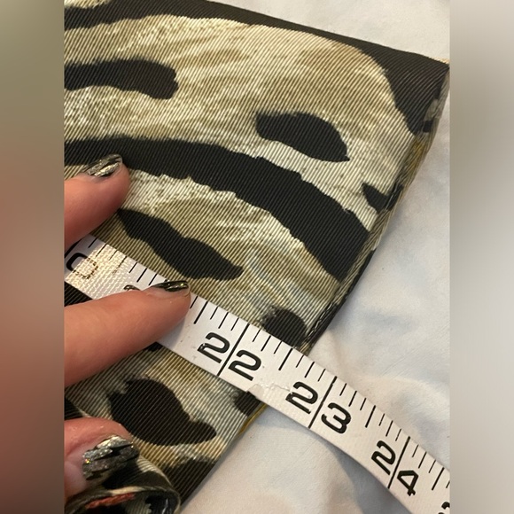 Selah animal print suit blazer skirt set sz 6 cotton double breasted long sleeve - Picture 13 of 16